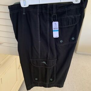 Tommy Bahama Black Cargo Shorts